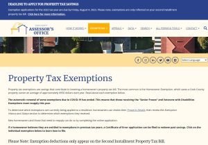 Read more about the article 库克郡地产税减免申请8月4日截止！