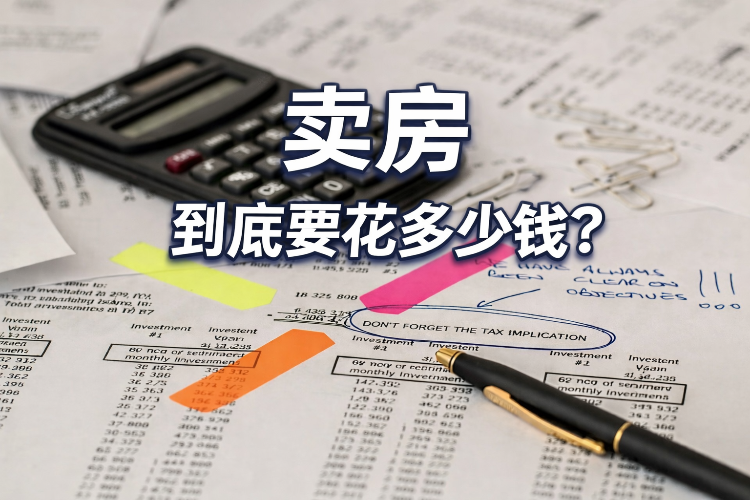 在大芝加哥地区卖房要花多少钱手续费