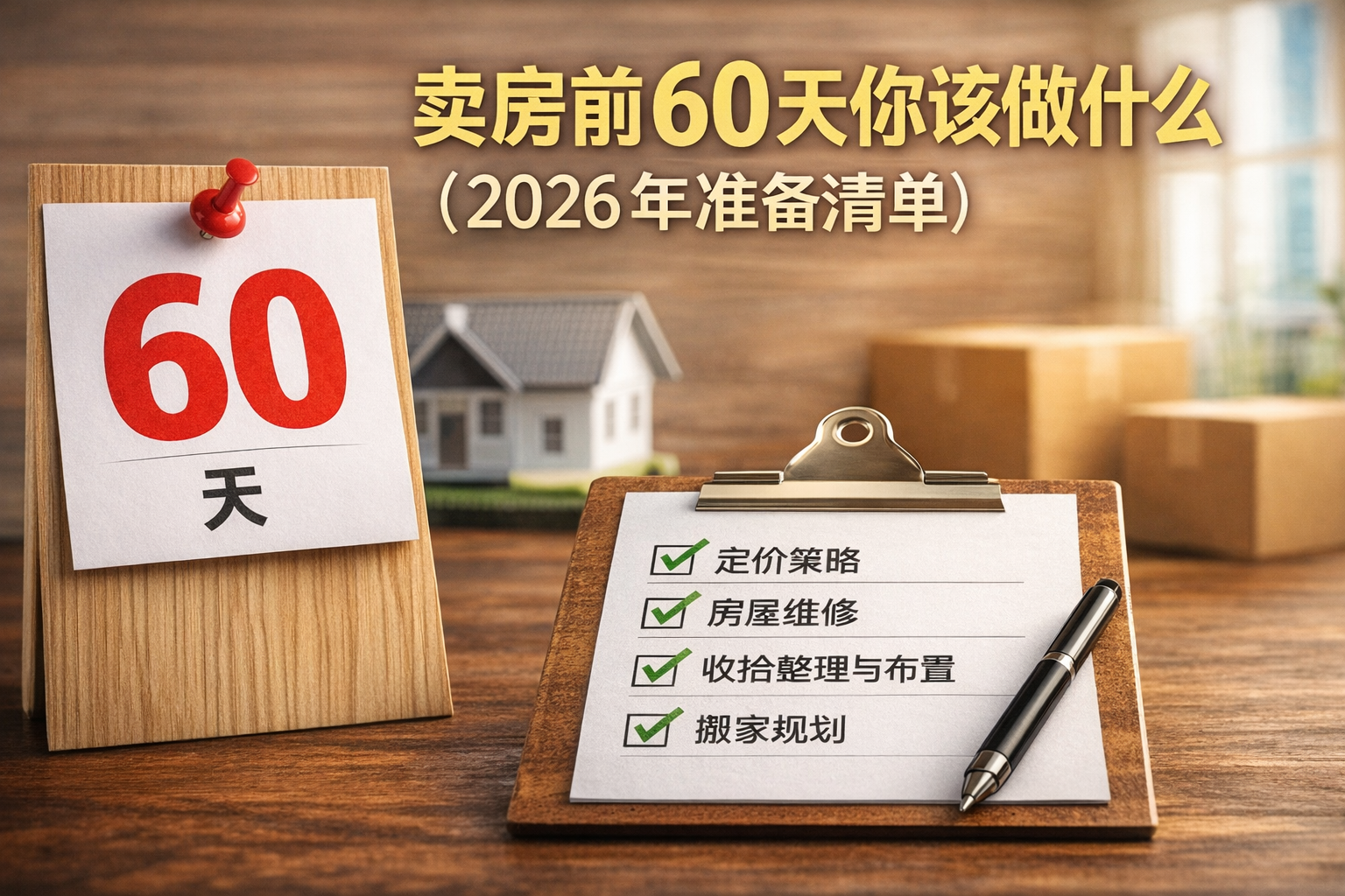 卖房前60天应该准备什么